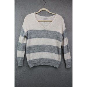 Knox Rose Popcorn Knit Long Sleeve Sweater-Size XS-Striped-Lagenlook